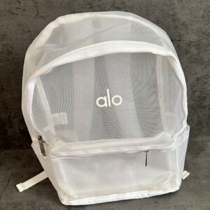 ALO Yoga White Mesh Backpack NWT-Authentic